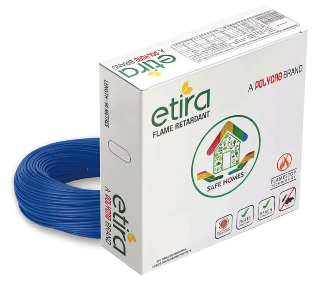 POLYCAB ETIRA PLUS, 90m [2.50 sq. mm, Blue]